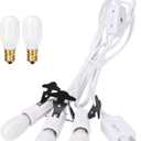 Village Collection Accessories Three Socket Light Set, 5 White Replacement Bulbs. for use with Various Village Series