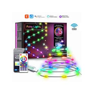 Fairy String Lights,66Ft Indoor String Lights w/IR-Remote & App Control, Music sync,12 Modes USB Powered-Multiple Light Color-Romantic Decorative Lights for Wedding,Bedroom,Garden,Party