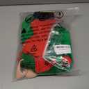 DERJLY Christmas Girls Elf Costume: 6-Pack Kit Kids Holiday Helper Outfit with Velvet Dress Shoes Hat Belt Sock Ear (X-Large)