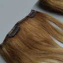 KooKaStyle Clip in Hair Extensions 4PCS Long Wavy Medium Brown Thick Hairpieces for Women Weft Natural Synthetic 20 Inch Daily Use