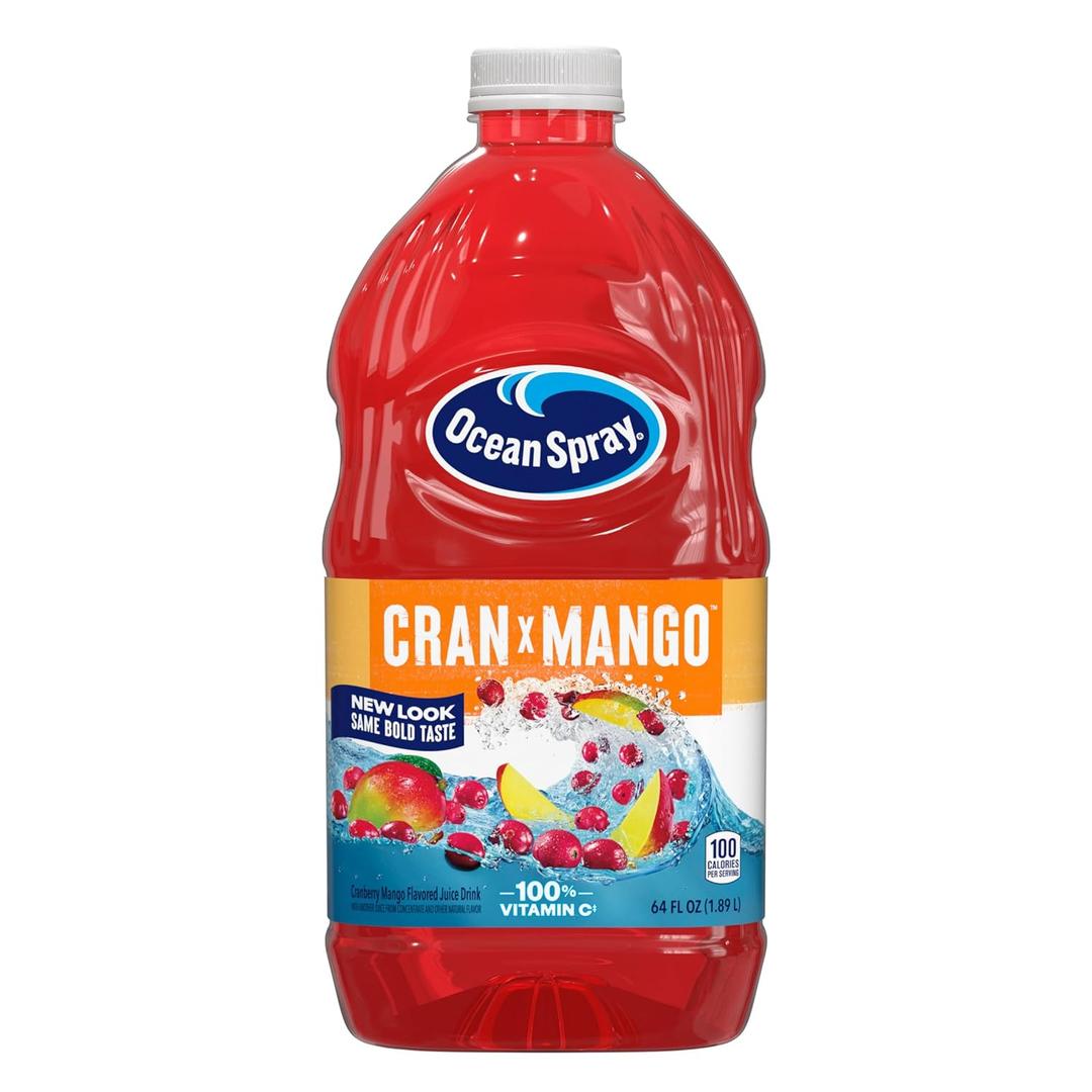 Ocean Spray Cran-Mango Cranberry Mango Juice Drink, 64 Fl Oz Bottle (Pack of 1) BB Date: 20 Dec 2025