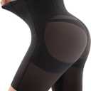 Shapewear for Women Tummy Control, Butt Lifting High Waisted Body Shaper Shorts Under Dresses Thigh Slimmer Black, X-Large