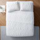 VCNY Home Shore Beach 3-Piece Bedding Set, King, White