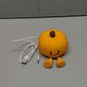 Pumpkin Night Light, Cute LED Lamp, Silicone Dimmable Nursery Nightlight for Kids, Silicone Rechargeable Bedside Touch Lamp, Funny Office Desk and Halloween Decor for Women and Kids