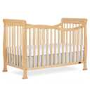 Dream On Me Violet 7-in-1 Convertible Full-Size Baby Crib with Toddler, Day & Full Bed Conversion in Natural, GreenGuard Gold & BSA, 4 Mattress Heights, Sustainable Pinewood