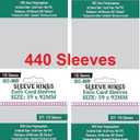 Sleeve Kings Euro Card Sleeves 59 X 92 mm (4x110 Pack, 440 Sleeves)