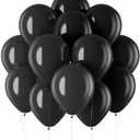 Pack Of 2 DECOCKRAT Black Latex Balloons Kit - 110PCS Party Balloons, 12'' Helium Balloon Set with Ribbon, Perfect for DIY, Birthday, Baby Shower, Wedding, Anniversary & Holiday Decoration