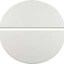 15 inch Half Moon Ceramic Heat Deflector Plates for Kamado Joe Classic I, II, III,Big Green Egg Grill parts, 2-Pack,White