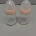 Gulicola Natural PP Baby Breastfeeding Bottles, Medium Flow Nipples (M), 3 Months +, Pink, 8 oz - 2pks