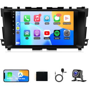 Naifay Car Stereo Radio for Nissan Altima 2013 2014 2015 2016 2017 2018, 9inch IPS Touch Screen for Nissan Altima Radio with Carplay Android Auto/Bluetooth/GPS/WiFi/Backup Camera/SWC + MIC Can Bus