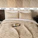 Velvet Quilt Bedding Set 106x118 California King Szie Bedspread Ultra Soft Luxury Comforter Bed Cover with 2PCS Pillow Shams Versatile Style for Bedroom Home Decoration Gift,Beige