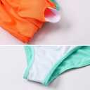 J.E Sterguard Two Piece Swimsuits Teen Bikini Color Block Girls' Swimwear Ribbed Swimsuits Size 8-16 (Pink, S)