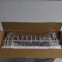 MOUKABAL Dish Drying Rack, Dish Rack, Large Dish Racks for Kitchen Counter, Drying Rack Kitchen with Removable Utensil Holder, Drainboard 16.9" x 12.9" x 5.9"(White)