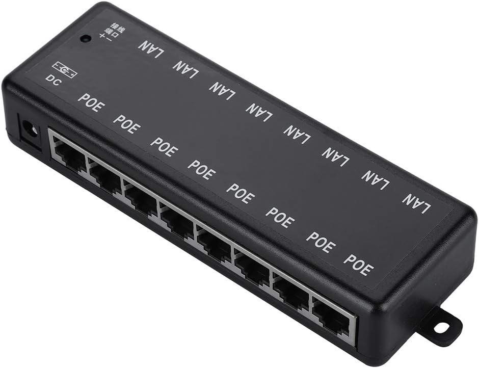 Poe Switch, DC12V48V Poe Adapter Poe Switch with 8 Interfaces for Network Devices