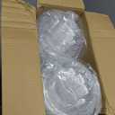 [48 oz. 50 Sets Clear Plastic Salad Bowls with Airtight Lids Disposable To Go Mixing Containers Serving for Fruit, Quinoa, Lunch and Meal Prep