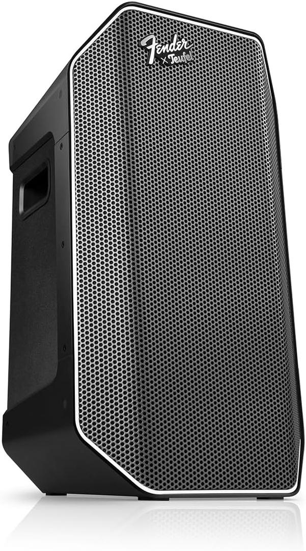 Fender x Teufel ROCKSTER AIR 2 Portable Bluetooth Speaker  Powerful Sound & Bass, 58 Hours Battery, Parties & Events, Mic & Guitar Inputs, Power Bank (Black & Steel)