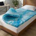 4 Inch Twin Memory Foam Mattress Topper - Cooling Gel Mattress Pad
