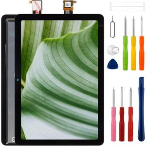 New LCD Display Replacement for HD 8 /HD 8 Plus Tablet 12th Gen Released in 2022/2024 R2SP8T R24SB8 Touch Screen Digitizer Assembly Replacement with Upgraded Repair Tools Kit-Black