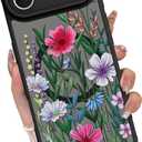OOK Designed for iPhone Air Case Cute Flower Floral Design for Girls Women Compatible with Magsafe Soft TPU Camera Lens Protective Phone Magnetic Cover Compatible with iPhone Air 6.5 Inch