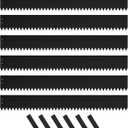 4 Inch Metal Landscape Edging, 6 Pack Heavy Duty Galvanized Steel Garden Edging, Hammer-in Metal Edging for Landscaping for Lawn, Pathway, Yard