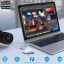 USB C SD TF Memory Card Reader, 3-in-1 Type C Camera Adapter Compatible with iPad, iPhone 15, MacBook Pro/Air,Chromebook Samsung and More USB C Devices