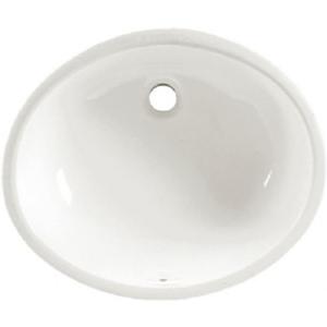 American Standard 0495.300.020 Ovalyn 17-1/8 by 14-1/8-Inch Under Counter Lavatory Sink, White, 1.25 Inch