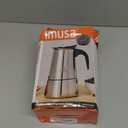 IMUSA USA B120-22062M Stainless Steel Stovetop Espresso Coffeemaker 6-Cup, Silver