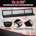 55"*2 Track Saw Guide Rail Compatible with Milwaukee Track Saw With Bag | Replacement for Milwaukee Guide Rail, Perfect Fit for Milwaukee Track Saw and Woodworking Longer Cuts