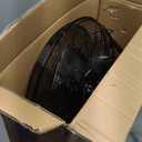 Amazon Basics 20" High Velocity Industrial Fan, Floor Fan, with 3 Speeds, Tilt Head, ETL-Listed Safety Compliance, Metal Housing/Blades, Ideal for Industrial/Commercial Space/Garage/Gym, 125W, Black