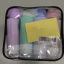 ME.FAN 18 Pack Travel Bottles for Toiletries, TSA Approved Silicone Portable Size Bottle, Refillable Cosmetic Container Kits for Conditioner, Shampoo, Lotion, Face Cream - Pink