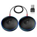 EMEET Bluetooth Speakerphone - Daisy Chain/Use Alone up to 16 attendees, M220 Professional Wireless Speakerphone 360°Voice Pick-up 8 AI Noise Cancellation Mics Skype Speakerphone for Conference Calls