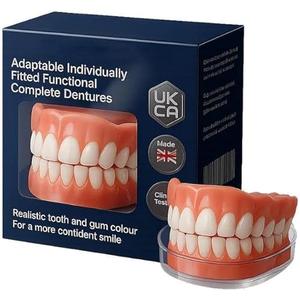 Premium Silicone Denture Reline Kit - Soft Reline Set for Secure Upper/Lower Dentures - All-Day Comfort for Men & Women