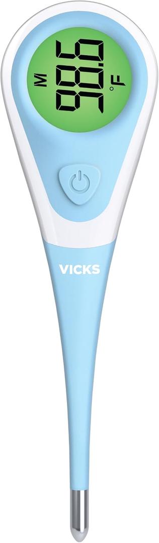 Vicks ComfortFlex Digital Thermometer  Accurate, Color Coded Reading in 8 Seconds  Digital Thermometer for Oral, Rectal or Under Arm Use