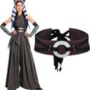 Medieval Costume Belt Women Renaissance Knight Cosplay Accessories Steampunk Outfit Ribbon Prop