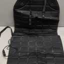 BRIGHTDECK Seat Cushion Winter Potable Seat Cover with Adjustanle Buckle for Full Back and Seat (Black)