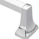 Moen 2230 Towel Bar, 30 in L Rod, Aluminum, Chrome, Surface Mounting