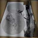 QianZhan 1Pack Glass Pendant Light Kitchen Island, 7inch Modern Black Pendant Lights Fixture Small Farmhouse Pendant Hanging Lighting for Dining Room Sink Bathroom Bar Restaurant