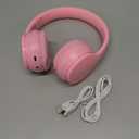 Headphones Kids Bluetooth 5.4 Wireless Play Time 68H Safe Volume Limit 85/94dB Over-Ear Foldable Headset,Fast Charging,with Aux Cord Built-in Mic for Toddler Child Pad Study Tablet Pink