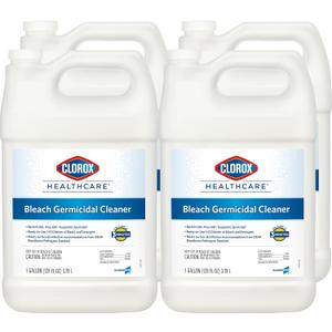 CLOROX CloroxPro Healthcare Bleach Germicidal Cleaner Refill, Healthcare Cleaning and Industrial Cleaning, 128 Ounces (Pack of 4) - 68978