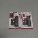 Defender Security Satin Nickel U 10827 Door Reinforcement Lock Add Extra, High Security to Your Home and Prevent Unauthorized Entry 3 Stop, Aluminum Finish - (Pack of 2)