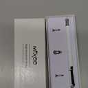Mixoo Stylus Pens for Touch Screens - Disc & Fiber Tip 2 in 1 High Sensitivity Universal Stylus for iPad, iPhone, Tablets and Other Capacitive Touch Screens (White)