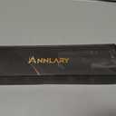 Annlary Hair Straightener 1 Inch Flat Iron and Curler 2 in 1 Titanium Ceramic Ionic Dual Voltage Straightener with Heat-Resistant Silicone, for Less Frizz, Shinier & Smoother