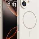 Magnetic for iPhone 17 Case, [Matte Solid Color] [Full Camera Protection] Protective Case for iPhone 17 - Milky White