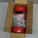 5 Inch Polyurethane Caster Wheels- Polyurethane on Polyolefin Core Wheel with Double Roller Bearing, Casters Set of 4 Heavy Duty with 4000 lbs Capacity, Use for Handling, Industrial Trolleys