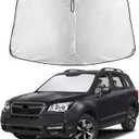EcoNour Windshield Sunshade Compatible for Subaru Forester 2014-2016 2017 2018, Sun Visor for Front Windshield & Window Sun Shade Cover, UV Heat Blocker & Protector, Car Accessories