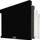 Boolegon Cordless Blackout Roller Shades for Windows, Free-Stop Linen Shades with Valance, Thermal Insulated Fabric, UV Protection Roller Blinds for Home, Office (Black, 36" W x 72" H)
