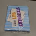 B1ykin Notebook Sticky Notes Stationery Set, 6Pcs Hardcover Ruled Journal Notebook with Planner Stickers, Neutral Pen Bookmarks Clips Birthday Gift for Office School Students (Coffee)