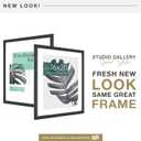 MCS Studio Gallery 20x24 Matted Poster Frame with 16x20 Picture Display, Black Woodgrain Engineered Wood Vertical & Horizontal Wall Hanging Large Picture Frame for Photos, Posters & Art Prints (1-Pack)