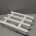 SORANGEUN 6 Pack Wooden Christmas Tree Fence, Extra Height 16” Christmas Tree Gate, White Fence for Cat, Small Dog, Suit for New Year Decoration