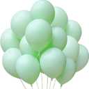 Jonhamwelbor Mint Pastel Green Matte Balloons (100pcs 12inch) Baby Light Green Macaron Balloons for Baby Shower Girl Boy Birthday Party